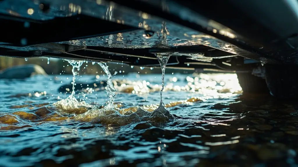 Eau qui coule sous la voiture: comprendre et prévenir